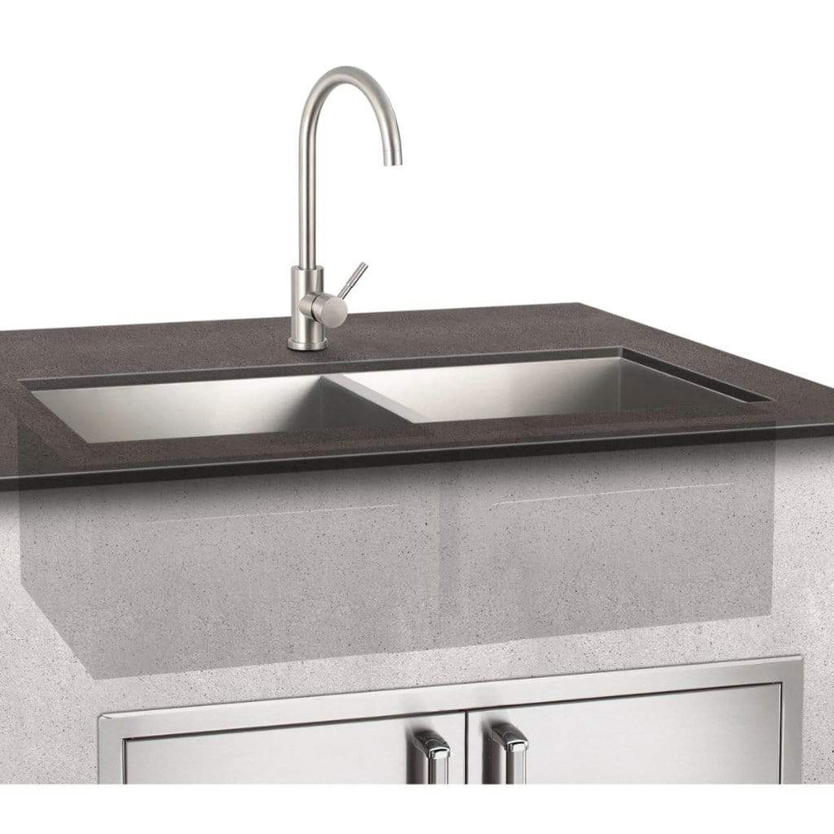 Fire Magic 3836 Stainless Steel Hot And Cold Water Mixer Faucet