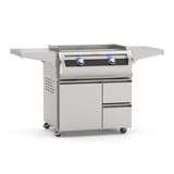 Fire Magic Echelon E660i 30" Black Glass Built-In Natural Gas Gourmet Griddle