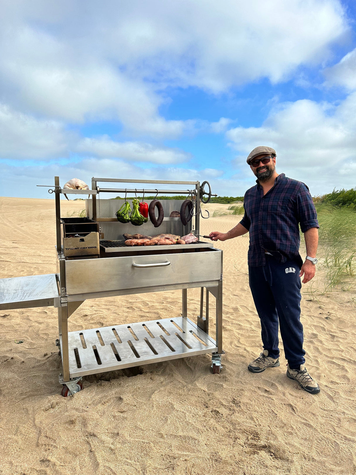 Tagwood BBQ XL Argentine Santa Maria Wood Fire & Charcoal Gaucho Grill | BBQ23SS -
