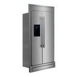 Forno Salerno 40-Inch Built-In Stainless Steel Refrigerator, 20 cu.ft, Modern Decorative Grill