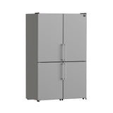 Forno Guardia 46.8-Inch Double Bottom Freezer Refrigerators, Total Capacity 21.6 cu.ft