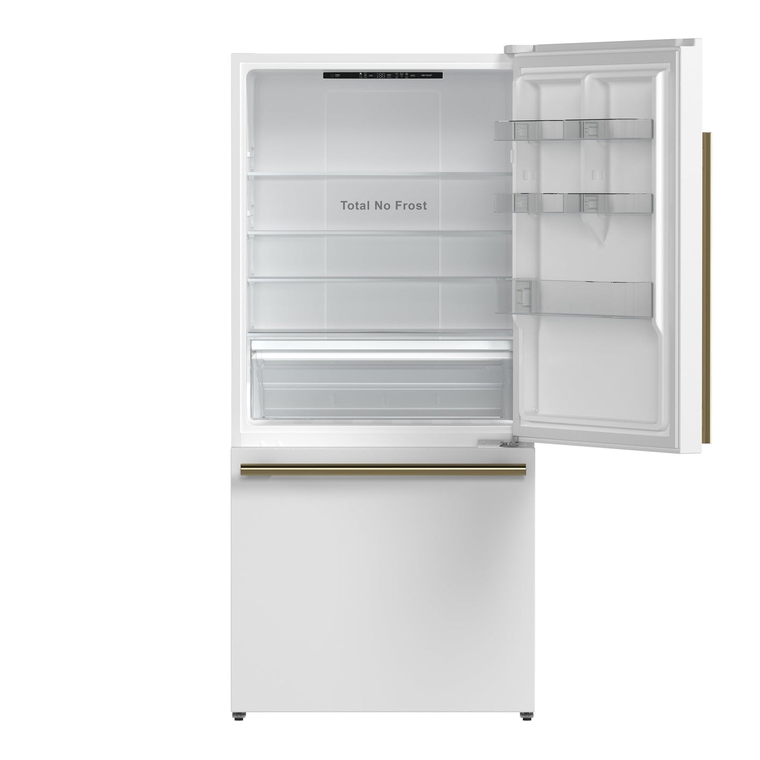 Forno Milano Espresso 31-Inch Bottom Freezer Refrigerator, 17.2 cu.ft Capacity