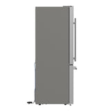 Forno Milano Espresso 31-Inch Stainless Steel Bottom Freezer Refrigerator, 17.2 cu.ft., Built-In Ice Maker