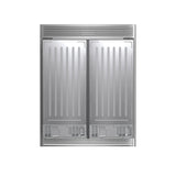 Forno Rizzuto 56-Inch Convertible Refrigerator/Freezer Set, 27.6 cu.ft Total Capacity, Decorative Grill