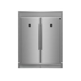 Forno Rizzuto 56-Inch Convertible Refrigerator/Freezer Set, 27.6 cu.ft Total Capacity, Decorative Grill