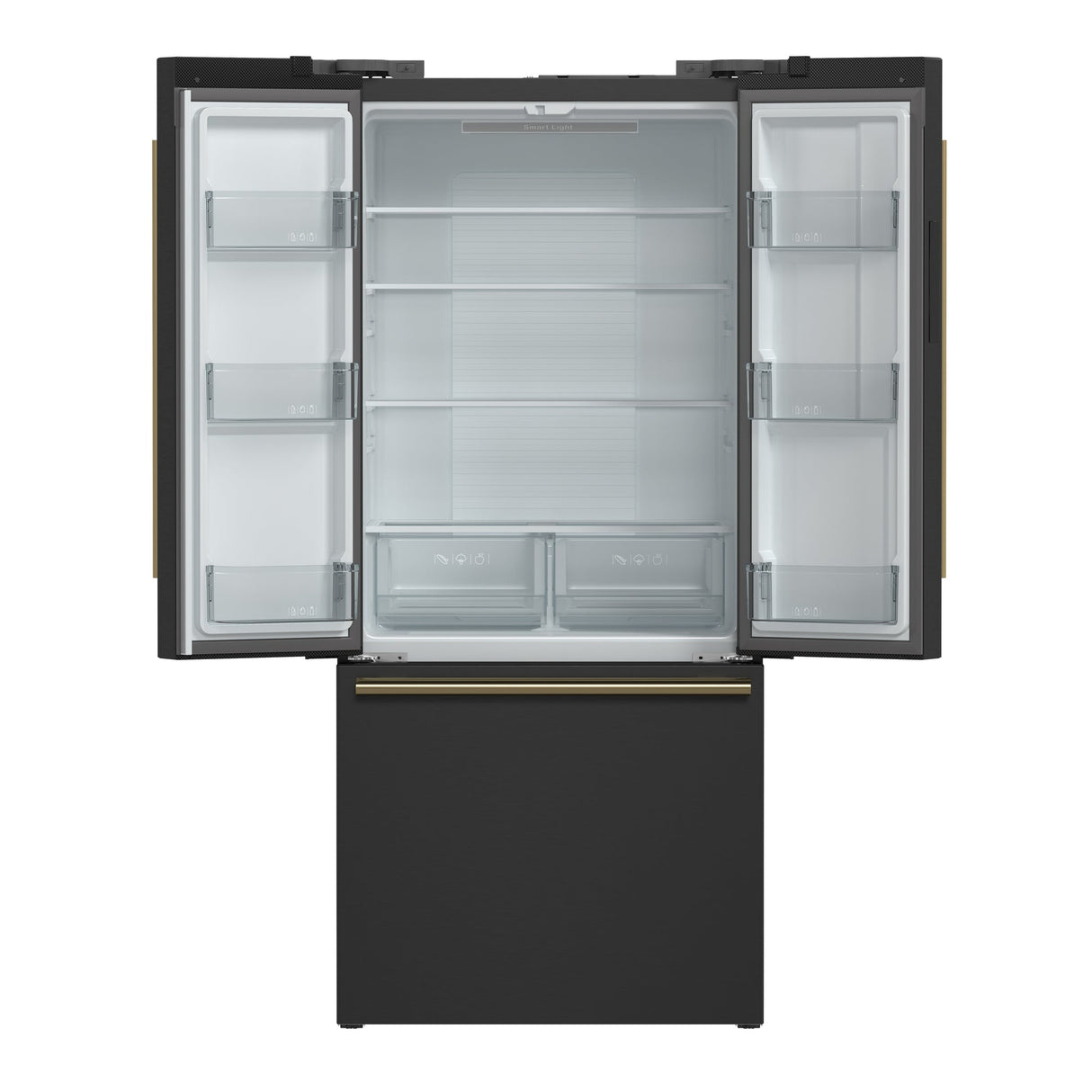 Forno Gallipoli Espresso 30-Inch French Door Refrigerator, Bottom Freezer, Ice Maker