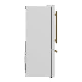 Forno Gallipoli Espresso 30-Inch French Door Refrigerator, Bottom Freezer, Ice Maker