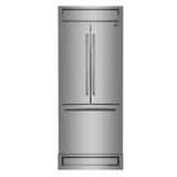 Forno Gallipoli 30" French Door Refrigerator – 17.5 cu.ft, Decorative Grill, Stainless Steel & No Frost Technology
