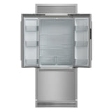 Forno Gallipoli 30" French Door Refrigerator – 17.5 cu.ft, Decorative Grill, Stainless Steel & No Frost Technology