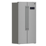 Forno Salerno 33-Inch Side-by-Side Stainless Steel Refrigerator, 15.6 cu.ft