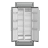 Forno Salerno 37-Inch Built-In Stainless Steel Refrigerator, 15.6 cu.ft, Modern Decorative Grill