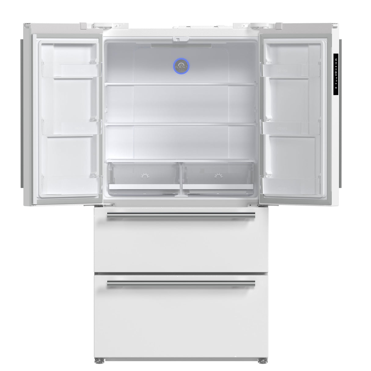 Forno Moena Espresso 36-Inch French Door Refrigerator, 19.2 Cu. Ft., Frost-Free, Automatic Ice Maker