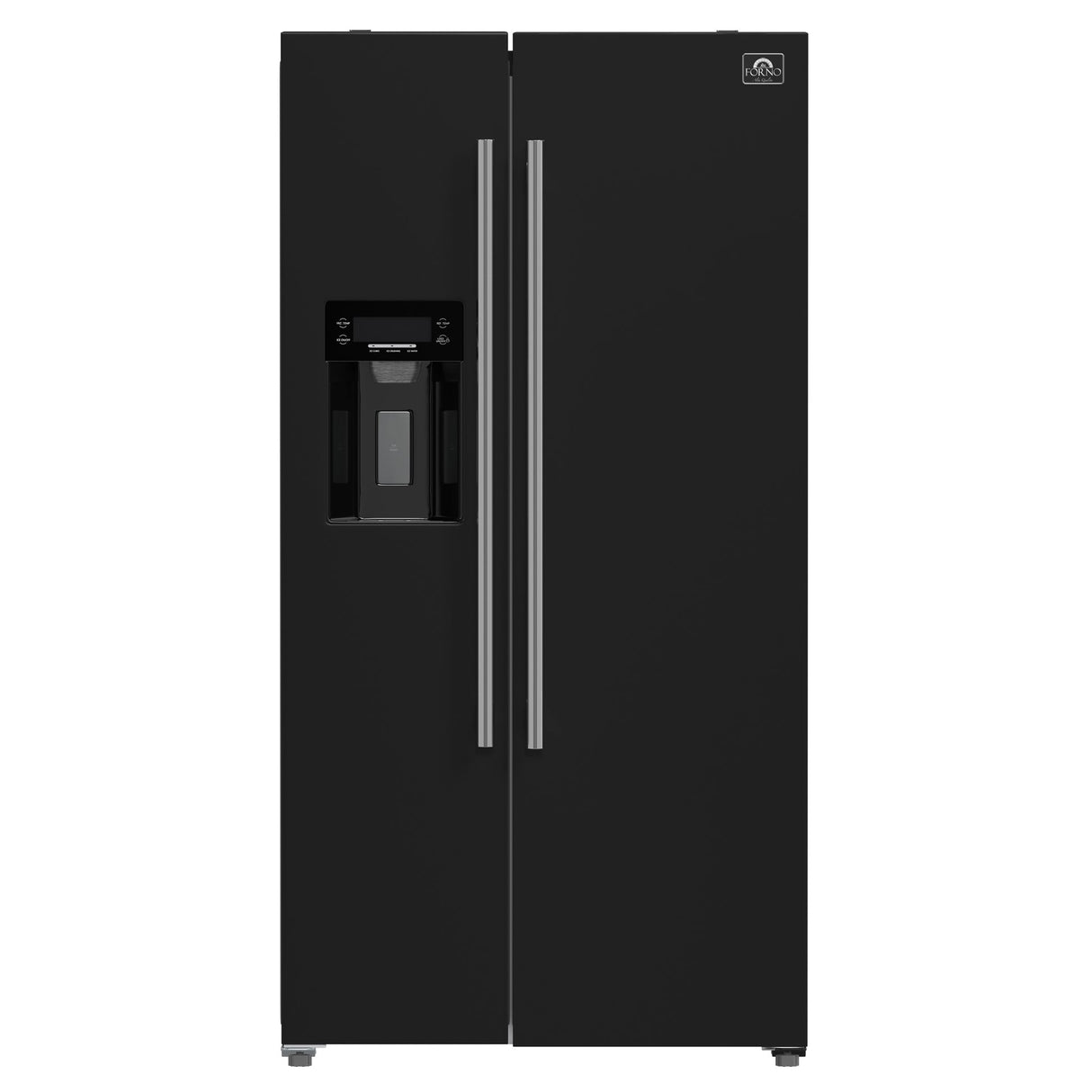 Forno Salerno Espresso 36-Inch Side-by-Side Refrigerator, 20 Cu. Ft., Frost-Free, Ice & Water Dispenser