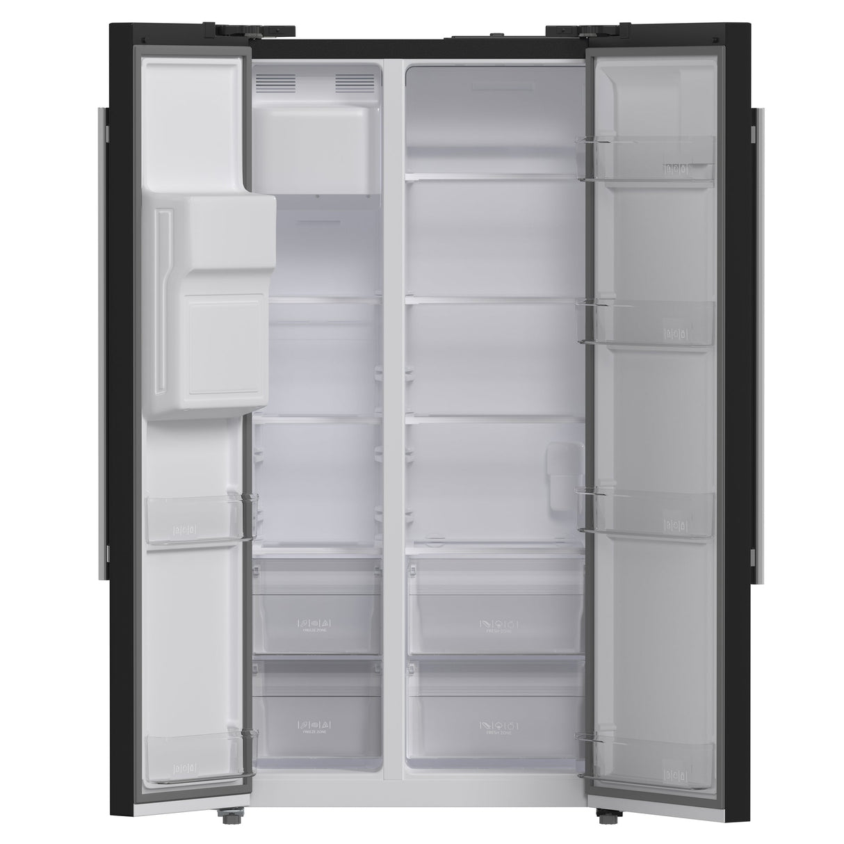 Forno Salerno Espresso 36-Inch Side-by-Side Refrigerator, 20 Cu. Ft., Frost-Free, Ice & Water Dispenser