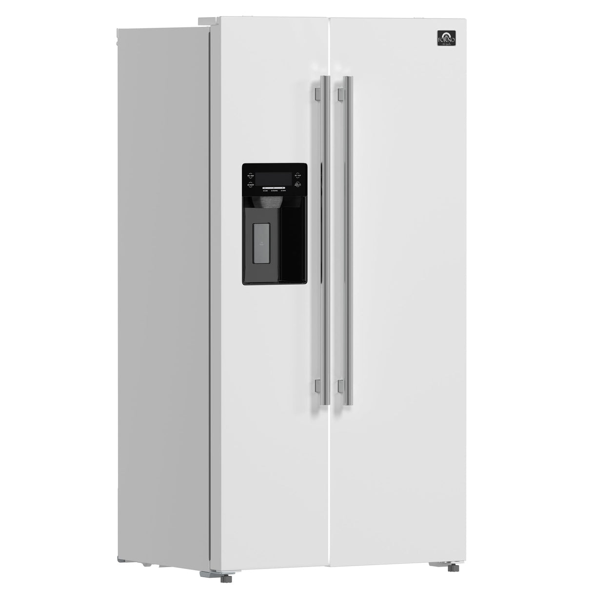 Forno Salerno Espresso 36-Inch Side-by-Side Refrigerator, 20 Cu. Ft., Frost-Free, Ice & Water Dispenser