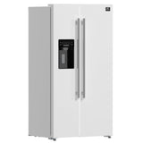 Forno Salerno Espresso 36-Inch Side-by-Side Refrigerator, 20 Cu. Ft., Frost-Free, Ice & Water Dispenser