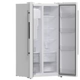 Forno Salerno Espresso 36-Inch Side-by-Side Refrigerator, 20 Cu. Ft., Frost-Free, Ice & Water Dispenser