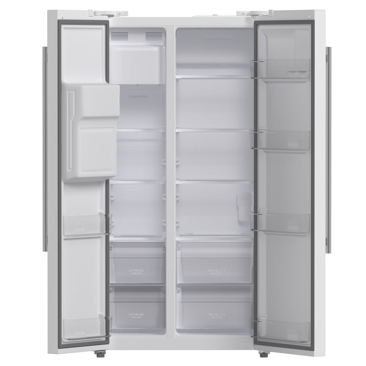 Forno Salerno Espresso 36-Inch Side-by-Side Refrigerator, 20 Cu. Ft., Frost-Free, Ice & Water Dispenser