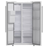 Forno Salerno Espresso 36-Inch Side-by-Side Refrigerator, 20 Cu. Ft., Frost-Free, Ice & Water Dispenser