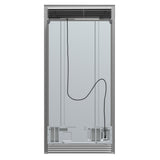 Forno Salerno 40-Inch Built-In Stainless Steel Refrigerator, 20 cu.ft, Decorative Grill