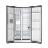 Forno Salerno 40-Inch Built-In Stainless Steel Refrigerator, 20 cu.ft, Decorative Grill