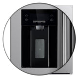 Forno Salerno 40-Inch Built-In Stainless Steel Refrigerator, 20 cu.ft, Decorative Grill