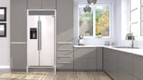 Forno Salerno 40-Inch Built-In Stainless Steel Refrigerator, 20 cu.ft, Modern Decorative Grill