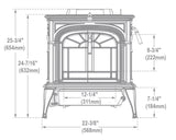 Vermont Castings Intrepid Flexburn Wood Burning Stove - 0002115