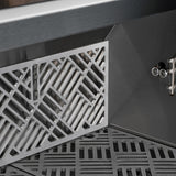 Kalamazoo K1000HS Freestanding Hybrid Fire Grill with Side Burner - K1000HS