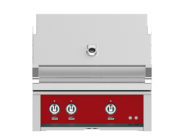 Hestan 30" Outdoor Built-In Grill with 2 Trellis Burners & Rotisserie Kit - GABR30
