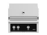 Hestan 30" Outdoor Built-In Grill with 2 Trellis Burners & Rotisserie Kit - GABR30