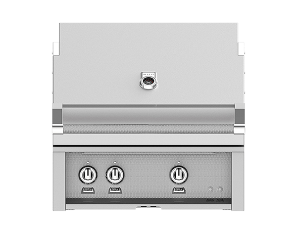 Hestan 30" Outdoor Built-In Grill with 2 Trellis Burners & Rotisserie Kit - GABR30