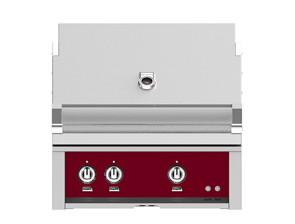 Hestan 30" Outdoor Built-In Grill with 2 Trellis Burners & Rotisserie Kit - GABR30