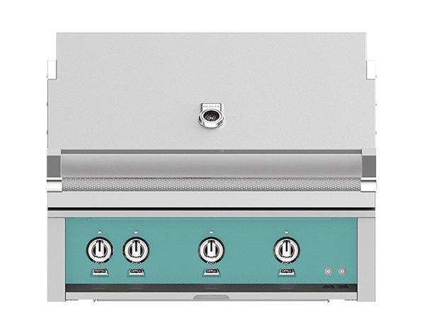 Hestan 36" Outdoor Built-In Grill with 2 Trellis Burner, 1 Sear Burner & Rotisserie Kit - GMBR36