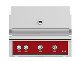 Hestan 36" Outdoor Built-In Grill with 2 Trellis Burner, 1 Sear Burner & Rotisserie Kit - GMBR36