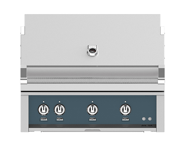 Hestan 36" Outdoor Built-In Grill with 2 Trellis Burner, 1 Sear Burner & Rotisserie Kit - GMBR36