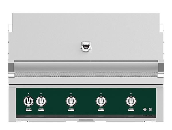 Hestan 42" Outdoor Built-In Grill with 4 Trellis Burners & Rotisserie Kit - GABR42