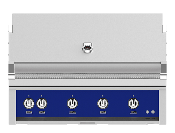 Hestan 42" Outdoor Built-In Grill with 4 Trellis Burners & Rotisserie Kit - GABR42