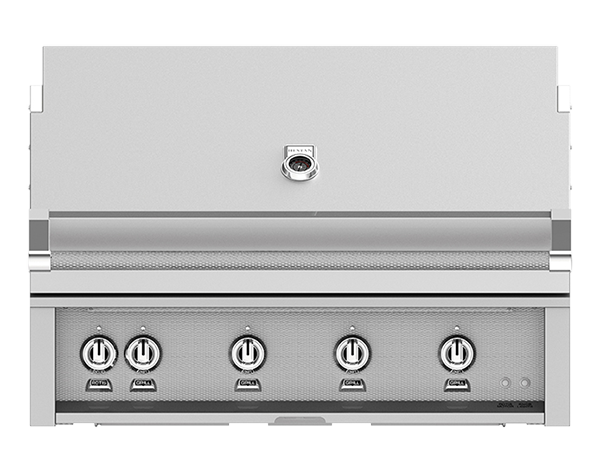 Hestan 42" Outdoor Built-In Grill with 4 Trellis Burners & Rotisserie Kit - GABR42