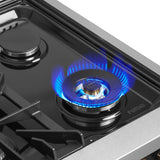 Forno Galiano Freestanding French Door Dual Fuel Range