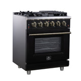 Forno Massimo Freestanding Gas Range, Convection Oven, Energy Efficient