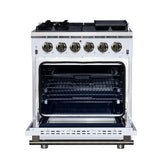 Forno Massimo Freestanding Gas Range, Convection Oven, Energy Efficient