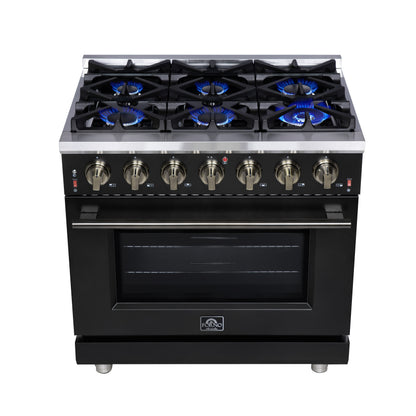 Forno Massimo Freestanding Gas Range, Convection Oven, Energy Efficient
