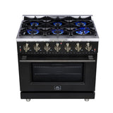 Forno Massimo Freestanding Gas Range, Convection Oven, Energy Efficient
