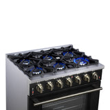 Forno Massimo Freestanding Gas Range, Convection Oven, Energy Efficient
