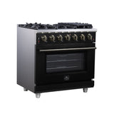 Forno Massimo Freestanding Gas Range, Convection Oven, Energy Efficient