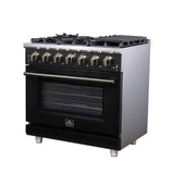 Forno Massimo Freestanding Gas Range, Convection Oven, Energy Efficient