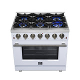 Forno Massimo Freestanding Gas Range, Convection Oven, Energy Efficient
