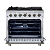 Forno Massimo Freestanding Gas Range, Convection Oven, Energy Efficient