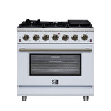 Forno Massimo Freestanding Gas Range, Convection Oven, Energy Efficient
